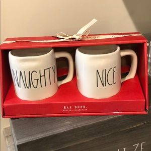 Rae Dunn Naughty & Nice Mugs